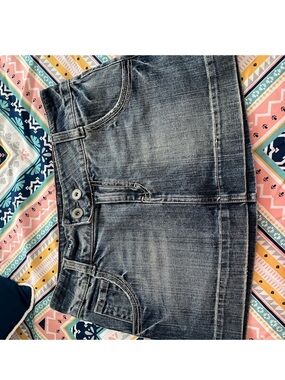 American Eagle  Blue Denim Mini Skirt